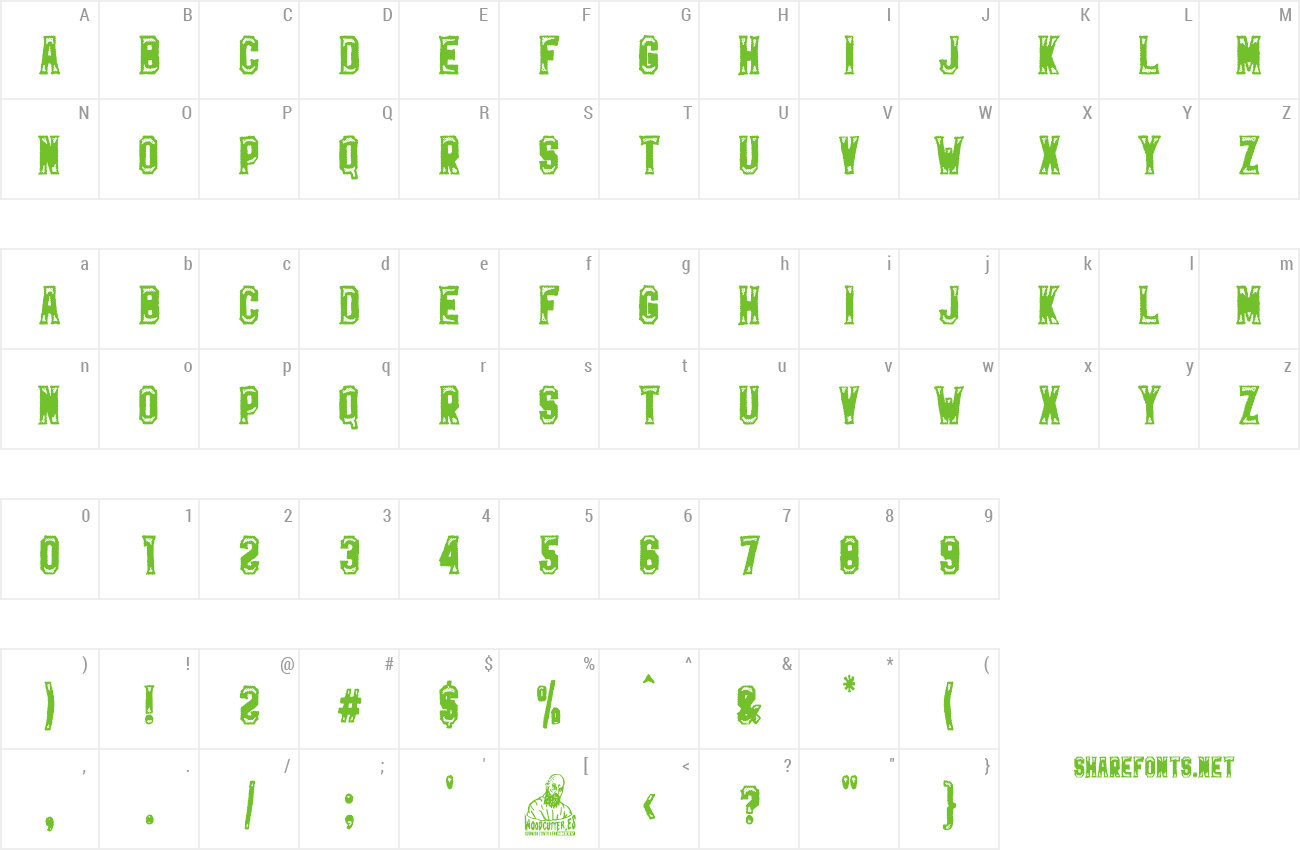 Font The Steel Tree preview